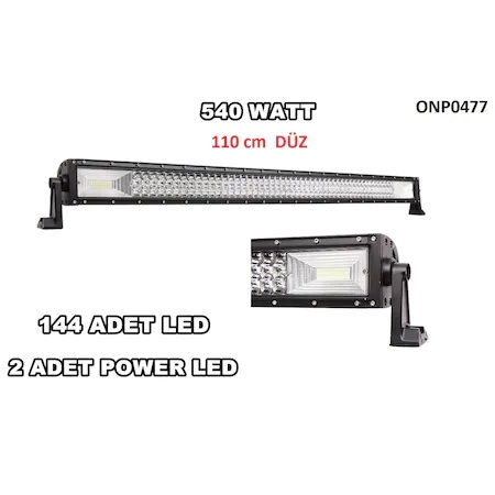 110 CM DÜZ 540 WATT BEYAZ LED BAR