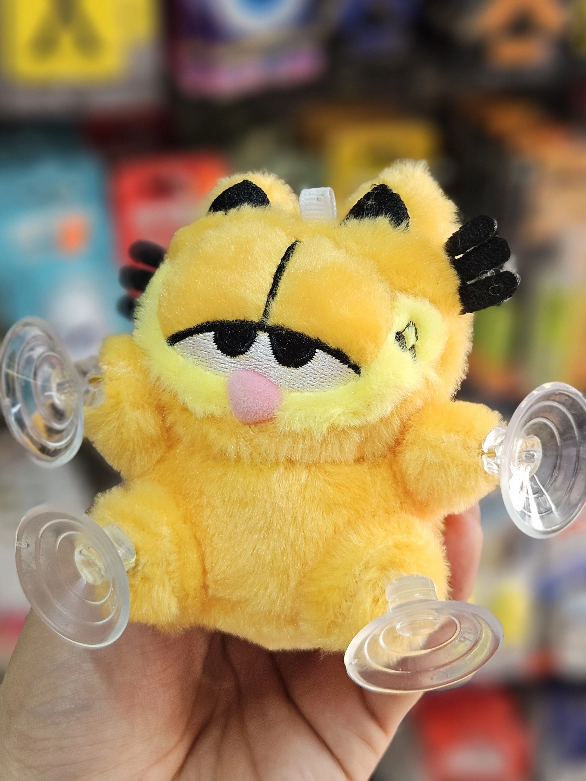 10 CM GARFİELD PELUŞ VANTUZLU