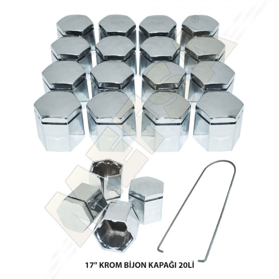 KROM BİJON KAPAĞI 19 MM 20 ADET