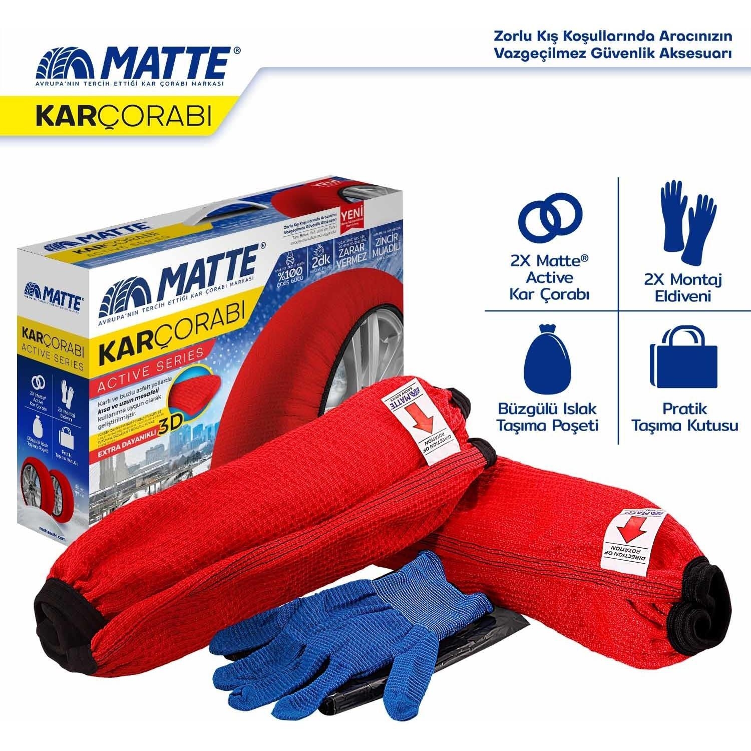 MATTE  ACTİVE KAR ÇORABI MEDİUM