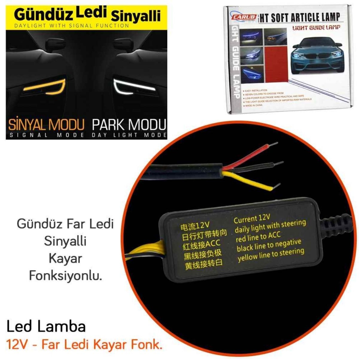 FAR KAYAR LEDİ 2 FONKSİYONLU ANİMASYONLU