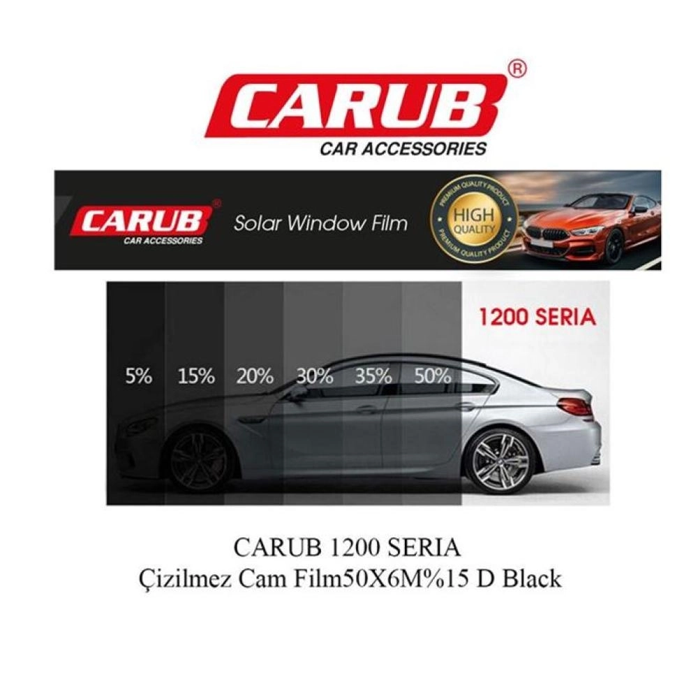 CARUB 1200 SERIA Çizilmez Cam Filmi 50X6M %20Black BR1236332