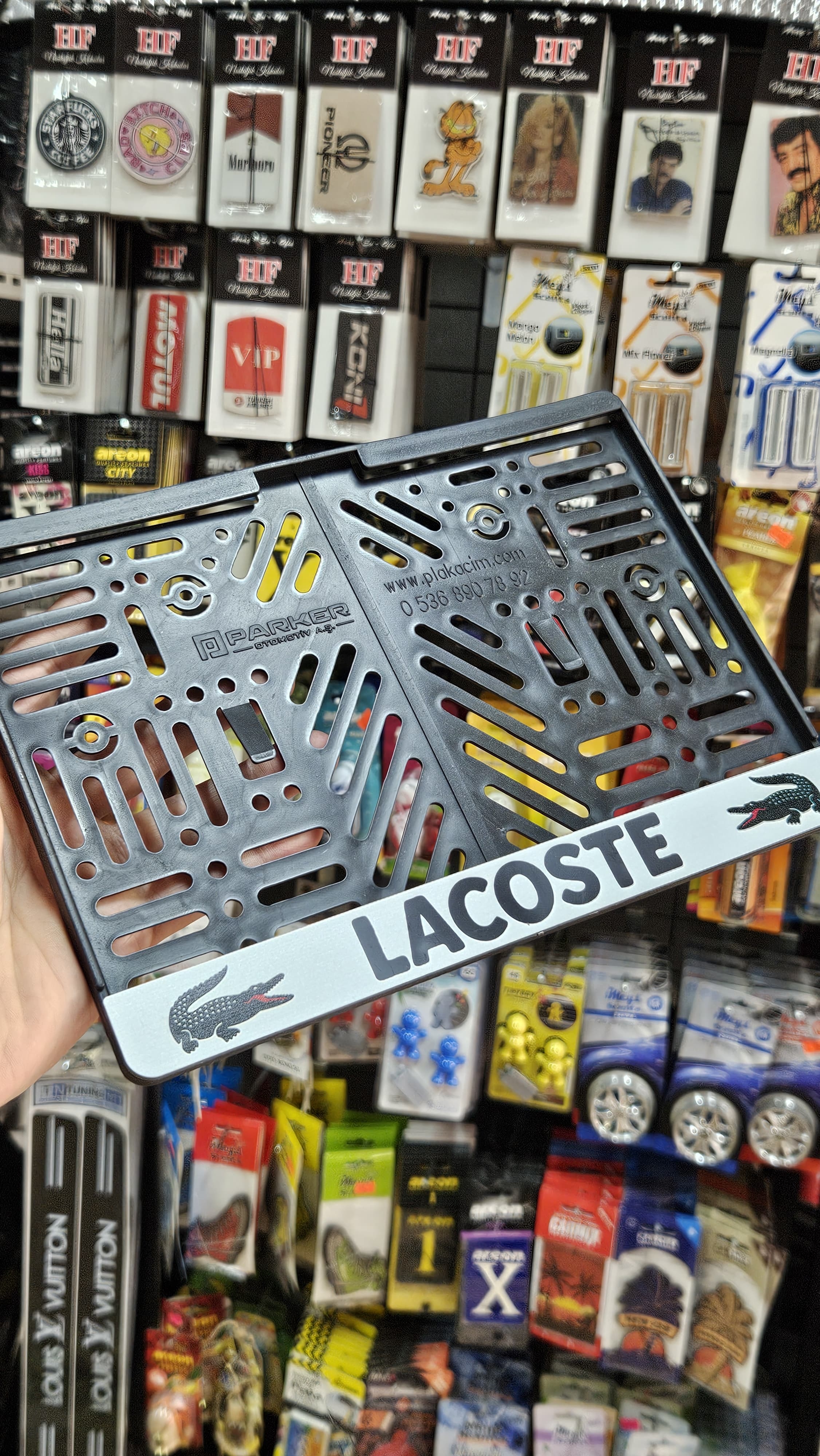 LACOSTE MOTORSİKLET PLAKALIK 1 ADET