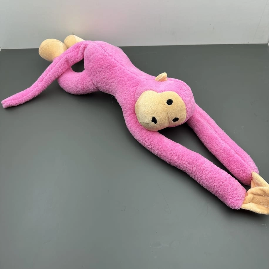 MAYMUN PELUŞ CIRT CIRTLI PEMBE