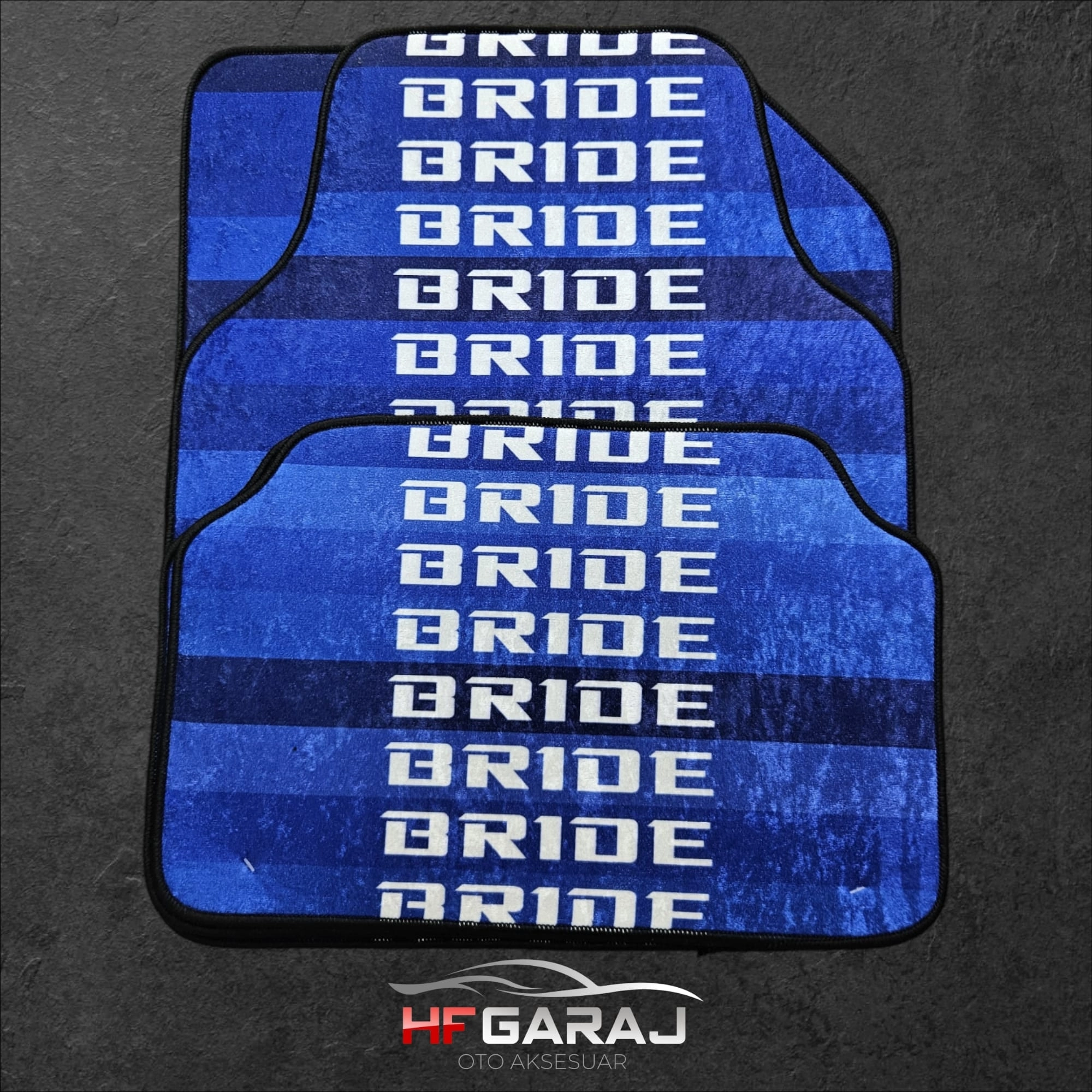 BRİDE DEKOR HALI PASPAS 4 PARÇA KALIN 
