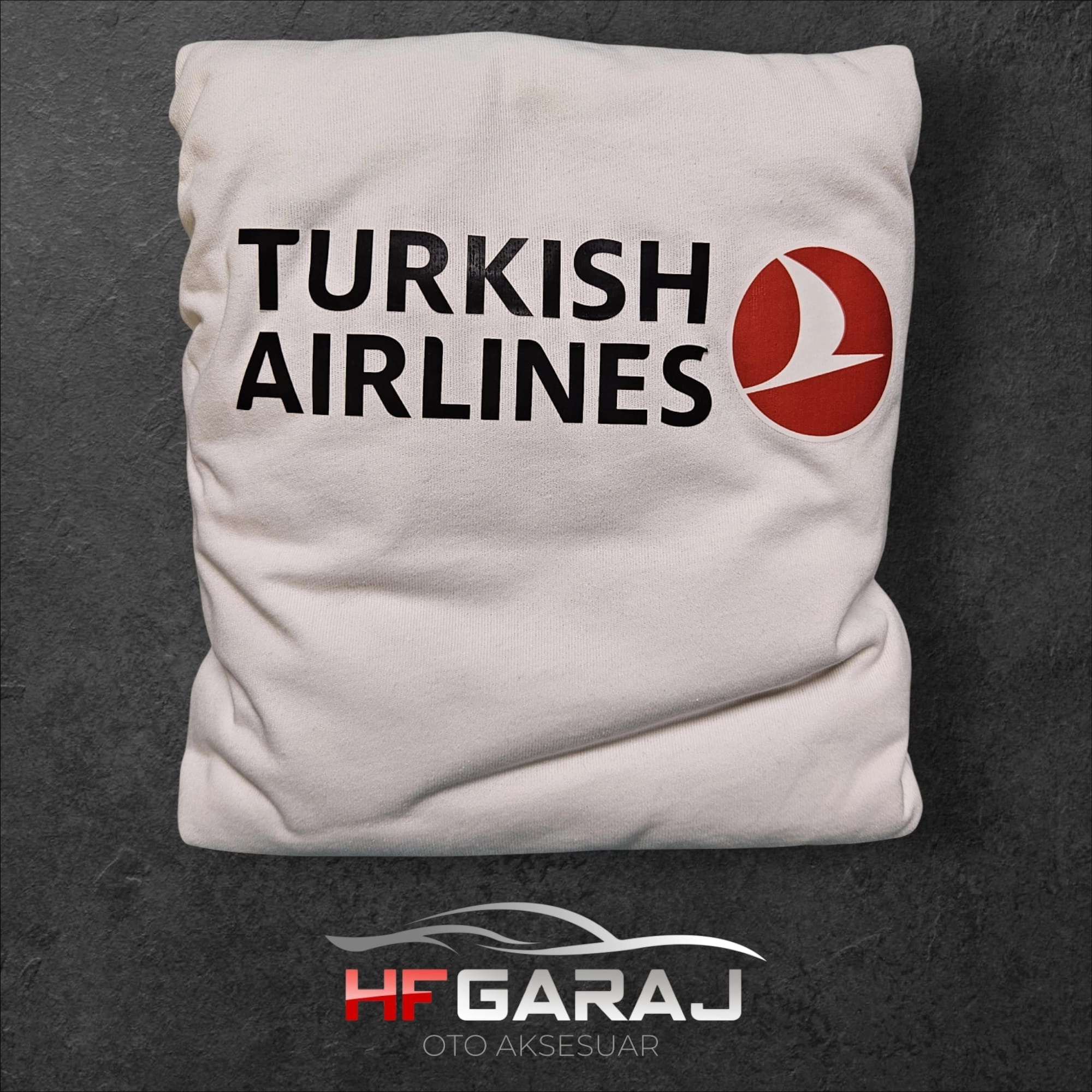 TURKISH AIRLINES YAZILI SERVİS KILIFI ÖN ARKA TAKIM LİKRALI ESNEK