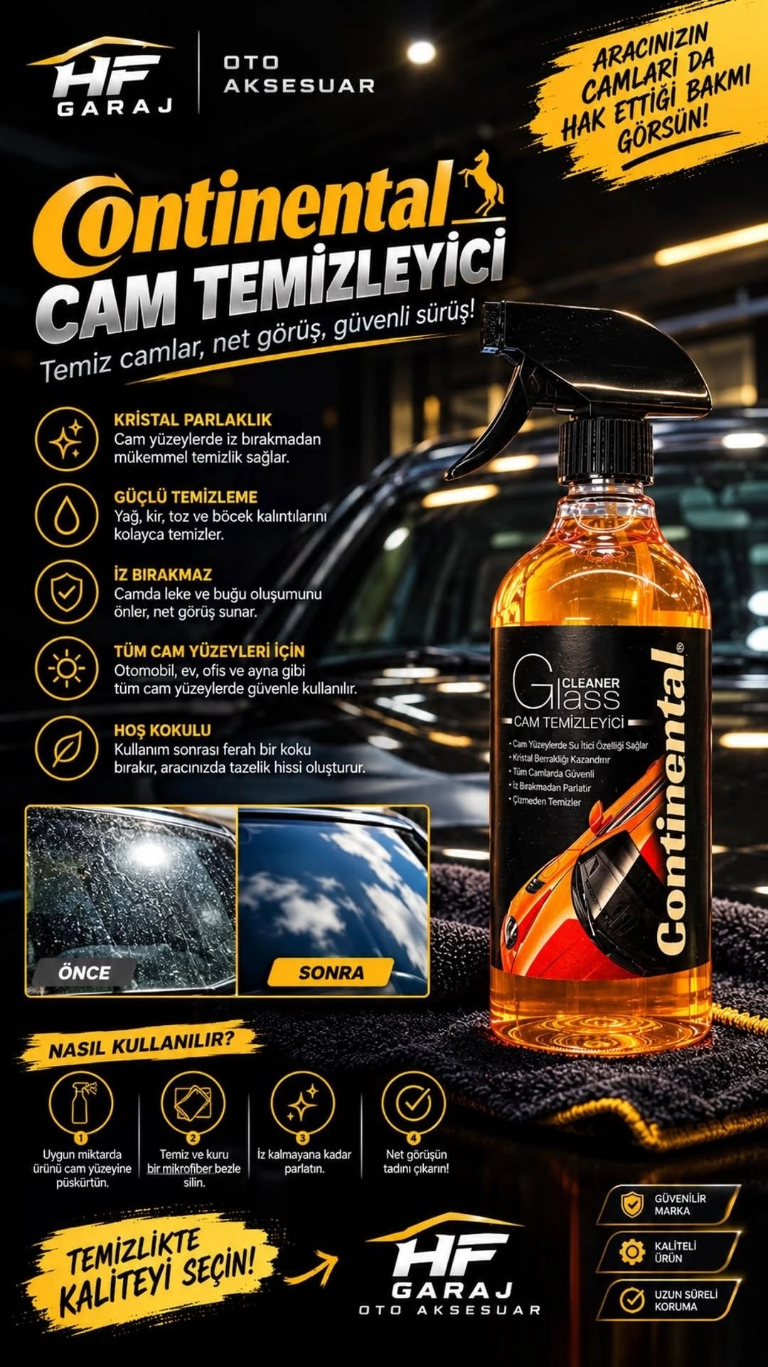 Cam Temizleme Spreyi Continental