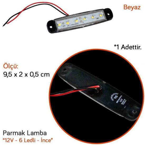 6 LEDLİ DORSE LAMBA BEYAZ
