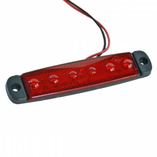 6 LEDLİ DORSE LAMBA KIRMIZI