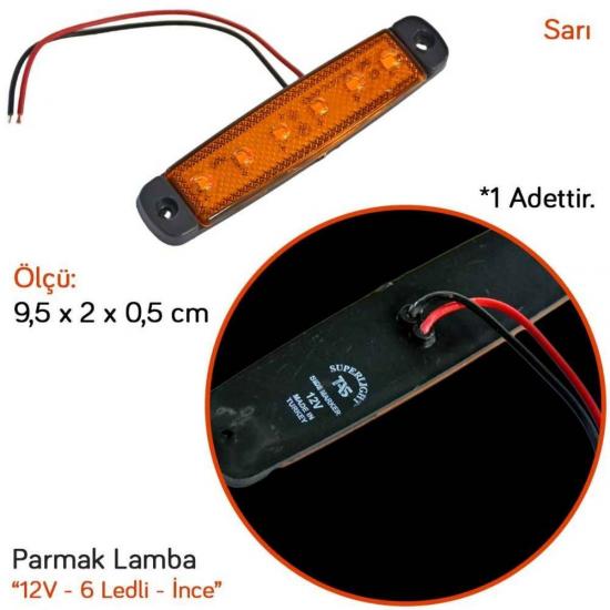 6 LEDLİ DORSE LAMBA TURUNCU
