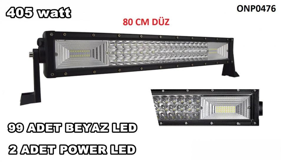 80 CM DÜZ 405 WATT BEYAZ LED BAR (LED AYDILATMA LED BAR ÜRÜNLERİ)