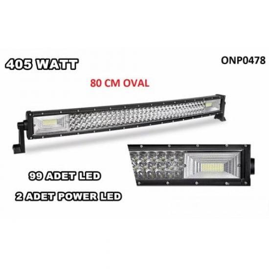 80 CM OVAL 405 WATT BEYAZ LED BAR (LED AYDILATMA LED BAR ÜRÜNLERİ)