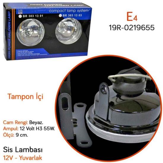 9 CM SİS LAMBASI 2 ADET - OTO SİS LAMBALARI