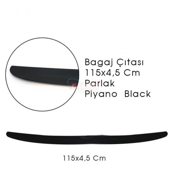 PARLAK SİYAH BAGAJ ÇITASI 115-120-124CM - PARLAK SİYAH BAGAJ SPOYLERİ