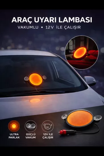 YENİ TİP HELPHOS PROJEKTÖR VANTUZLU CAM PROJEKTÖR TURUNCU LEDLİ