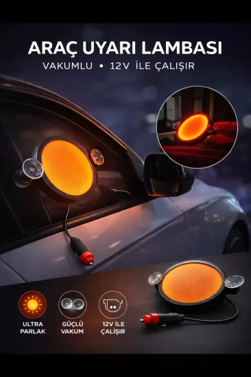 YENİ TİP HELPHOS PROJEKTÖR VANTUZLU CAM PROJEKTÖR TURUNCU LEDLİ