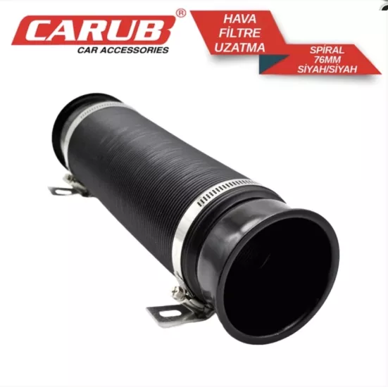 Hava Filtre Uzatma Sprali 76mm Siyah-Mavi