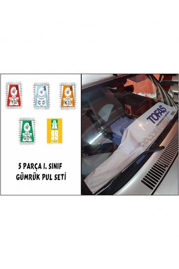 TOFAŞ TORPİDO HAVLUSU & GÜMRÜK PUL SET - ÖN CAM PULLARI VE TORPİDO ÖRTÜLERİ