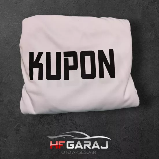 KUPON YAZILI SERVİS KILIFI ÖN ARKA TAKIM LİKRALI ESNEK