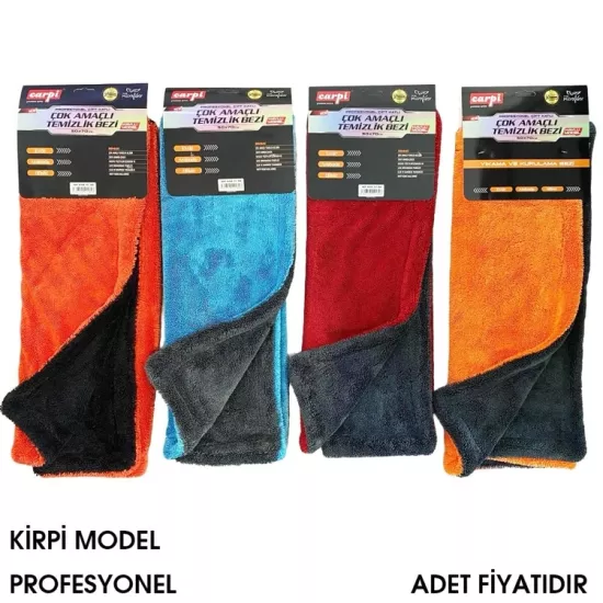 CARPİ Kirpi Model Twisted Çift Yönlü Bez Profesyonel 50X70