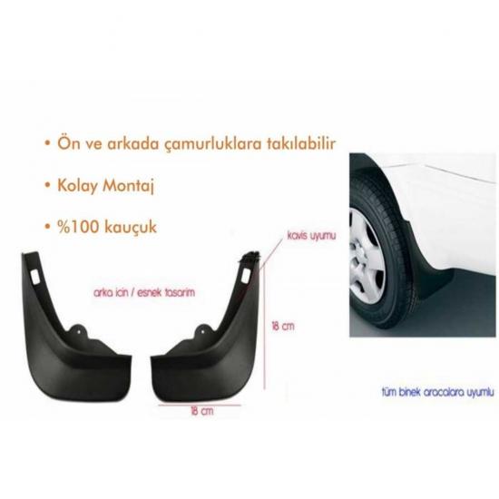 PAÇALIK LÜX KAVİSLİ UYUMLU SİYAH (2ADET) ARKA ( OTO PAÇALIK)