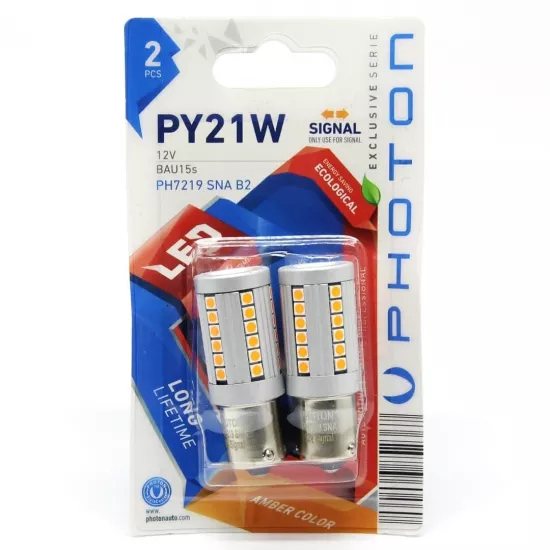 PY21W 12V AMBER SİNYAL LED(2Lİ BLİSTER)