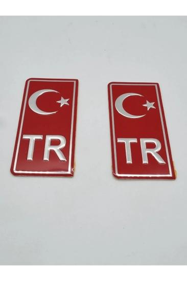 PLAKA TR ALUMİNYUM KIRMIZI 2 ADET