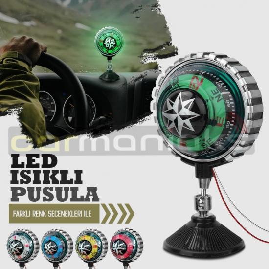 IŞIKLI PUSULA YEŞİL ( IŞIKLI PUSULA VANTUZLU )