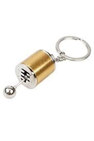 Hareketli Araba Vites Anahtarlık Altı Hız Manuel Vites Dişli Shifter Topuzu Metal Anahtarlık