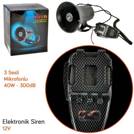 MİKROFONLU SİREN 7 SESLİ
