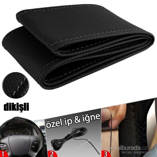 Siyah Dikmeli Direksiyon Kılıfı Noktalı Model