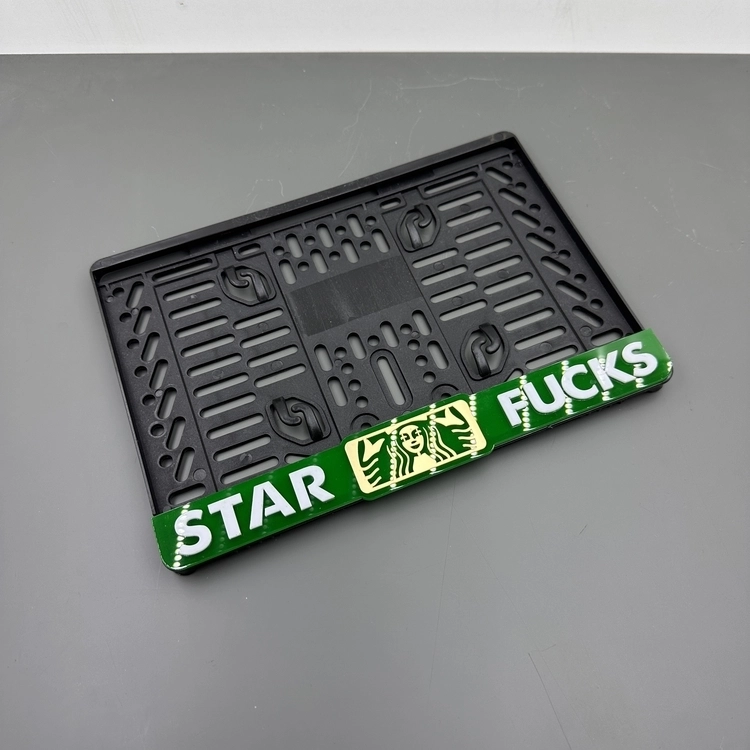 PLEKSİ KABARTMALI MOTORSİKLET PLAKALIK STARBUCKS