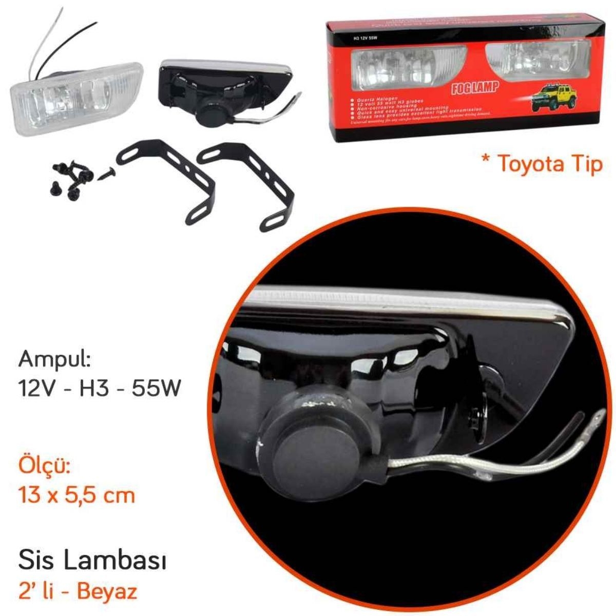 TOYOTA SİS LAMBASI 2 ADET