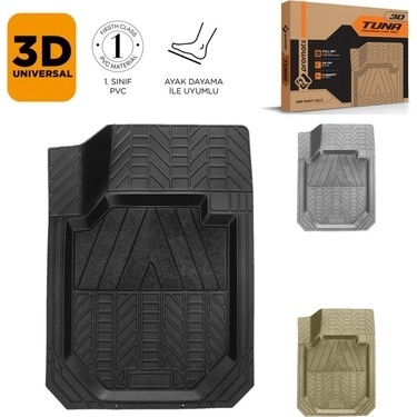 PROMATS TUNA 3D HAVUZLU KAUÇUK PASPAS SETİ